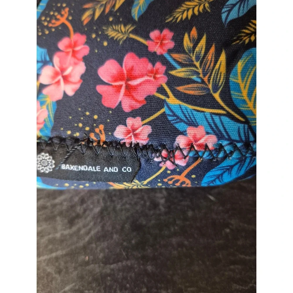 BakenDale & Co Floral Neoprene Cup‎ Sleeve Set Iced Coffee Tropical Drink Cozy